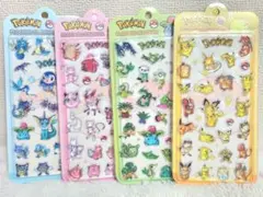 新作♡ポケモン ぷくぷくシール×4枚セット