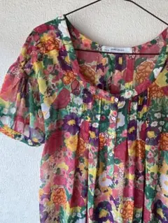 ZARA ザラ　花柄　ワンピース　チュニック