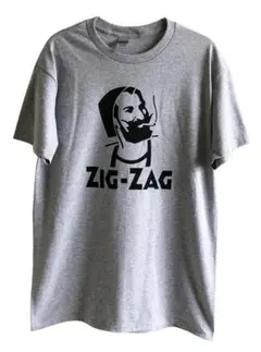 新品/再入荷/zig-zag Tシャツ/XL/ヘザーグレイ/アメリカ買付/レアのサムネイル