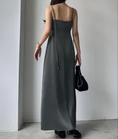 K*様 Louere＊バックストラップデザインサテンキャミワンピース