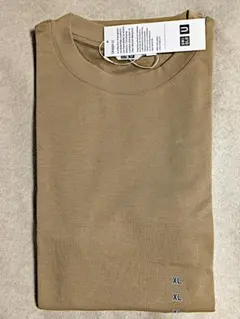 UNIQLO Uユニクロ エアリズムコットンオーバーサイズTシャツ ベージュXL