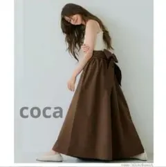 coca リボンフレアスカート