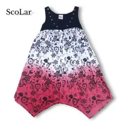 ScoLar スカラー 変形 花柄 グラデーション ワンピース　チュニック　総柄のサムネイル