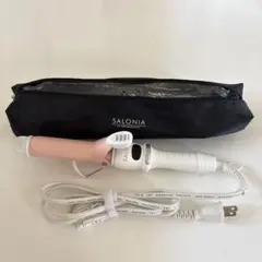 SALONIA カールヘアアイロン ピンク・ホワイトのサムネイル