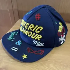 HYSTERIC MINI 刺繍キャップ ネイビー 56㎝
