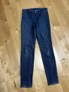 ブルー スキニーデニム　ユニクロ　UNIQLO