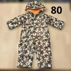 スキーウェア　スノーウェア　ジャンプスーツ　ベージュ系　80