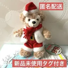 新品未使用タグ付き　東京ディズニーシーダッフィー クリスマス ぬいぐるみバッジ