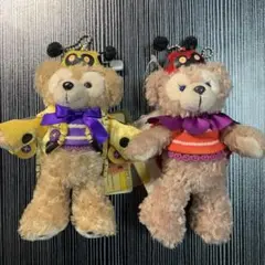 ダッフィ&シェリーメイ　ぬいぐるみバッチ