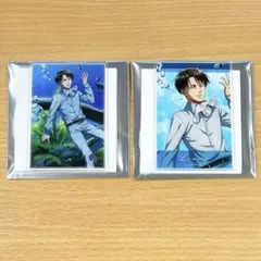 進撃の巨人　カワスイ　リヴァイ　トレーディングアクリルカード　2種セット！