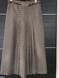 ZARA✨ベルト付きフレアスカート