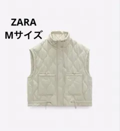 ZARA ウォーターレペレント パフベスト キルティング ベスト アウター