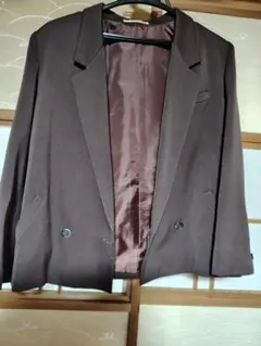 ★ H.S. CONNECTION テーラードジャケット M ブラウン レトロ