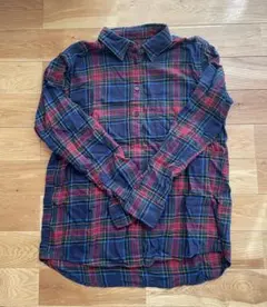 UNIQLO チェック柄 長袖シャツ Sサイズ