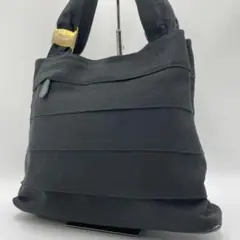 良品 Ferragamo ショルダーバッグ キャンバス ヴァラリボン フリル