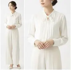 美品 ボールジィ クリアデシン ボウタイブラウス シャツ ホワイト 人気