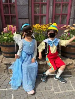 ピノキオ&ブルーフェアリーキッズコスプレ