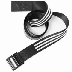新品未使用Y3 ストライプ ベルト Y-3 ガチャベルト BLACK ワイスリー