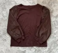 ⭐︎美品⭐︎ a.v.v カットソー　ダークブラウン　Lサイズ