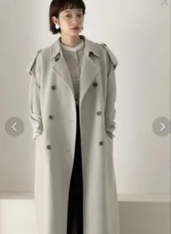 kbf トレンチジレコート　グレー