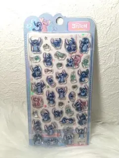 正規品　スティッチ　うるちゅるシール　ぷっくりシール