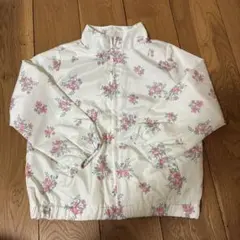 花柄 ジップアップ ジャケット 110