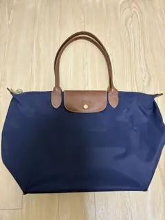 LONGCHAMP プリアージュ 肩掛け トートバッグ ネイビー L