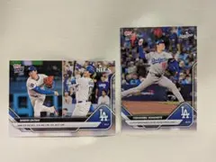 大谷翔平 山本由伸 2025 MLB Topps NOW ドジャース 野球カード