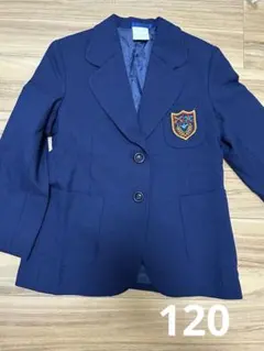 ジャケット　男の子　120 ネイビー　ワッペン　ブレザー