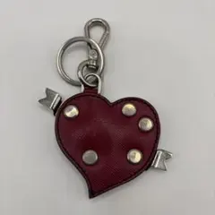 希少】コーチ coach 写真 手帳型 赤 合成皮革 キーリング付き小銭入れ