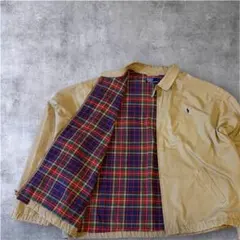 【90s】polo by RalphLauren スイングトップ ベージュXXL