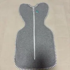 ベビー用スワドル グレー ジッパー付き