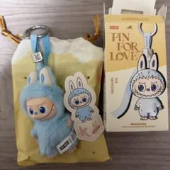 PINFORLOVE イニシャル　ラブブ　ぬいぐるみ　キーホルダー