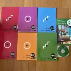 中学生　高校受験用問題集テキスト5教科＋