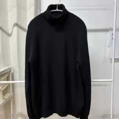 UNIQLO カシミア 100% ブラック タートルネックニット XL