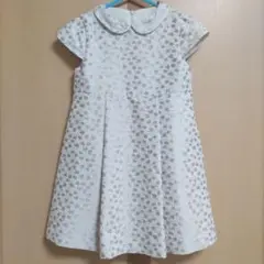 【シミ有】未使用タグ付タルティーヌエショコラ　襟付きワンピース(120㌢)入学式