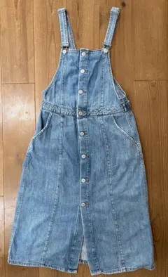 ZARA デニムジャンパースカートのサムネイル