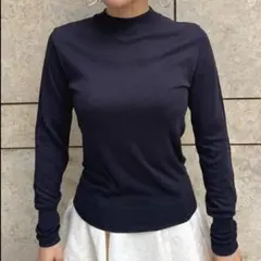 JENNE 新品タグ付きネイビー タートルネックニット 長袖 完売したレア商品✨
