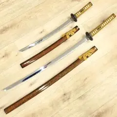 【2本セット】模造刀 日本刀 居合刀 刀剣 レプリカ 演劇 舞台小道具 1161
