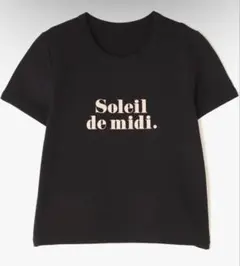 ナチュラルビューティーベーシック ソレイユロゴTシャツ ブラック 半袖のサムネイル