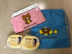 【新品　未使用】リラックマ　巾着リュック　＆　ドラえもん　お弁当箱　セット