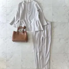 美品 グリーンレーベルリラクシング VERYコラボ セットアップスーツ パンツ