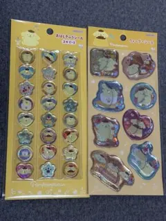 【正規品】ポムポムプリンおはじきふうシール・ウォーターシールまとめ売り