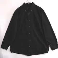 1222　HUNICLUB　長袖ワークシャツ　L　黒　US古着