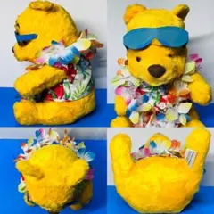 激レア　希少　くまのプーさん　サングラス&アロハシャツのぬいぐるみ