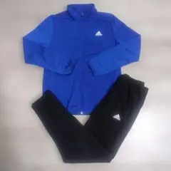 adidas ジャージ 上下セット 青 黒