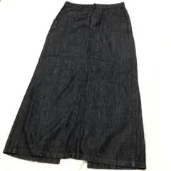 【ZARA】デニムロングスカート ブラックのサムネイル