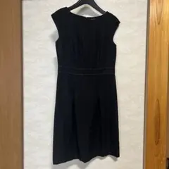 23区 セットアップスーツ3点セット　ブラックラメ入　(コサージュ付)