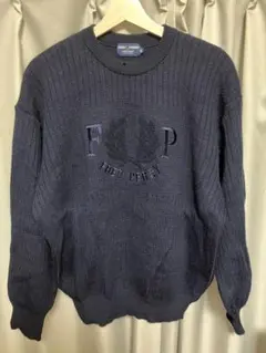 FRED PERRY ダークブルー ニット L