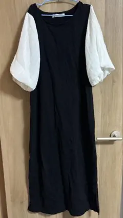 TYTYCLAPPY パフスリーブ ワンピース ブラック